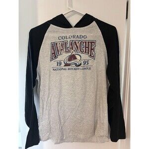 Officially Licensed NHL Colorado Avalanche Hockey T-Shirt Hoodie Size Large